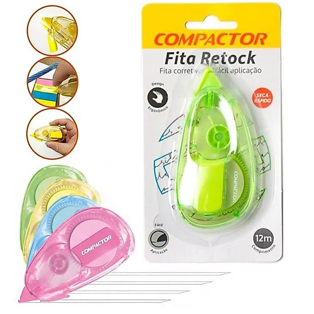 Fita Corretiva Retock 12m x 5mm - Compactor