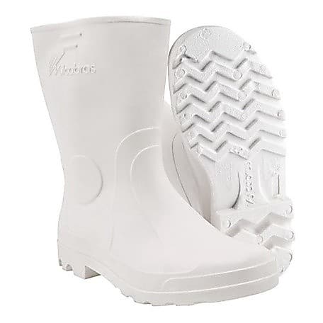 Bota Galocha Pvc Branca Cano Medio Açougue Limpeza Cozinha  Vulcabrás Uso Profissional Impermeável Pvc