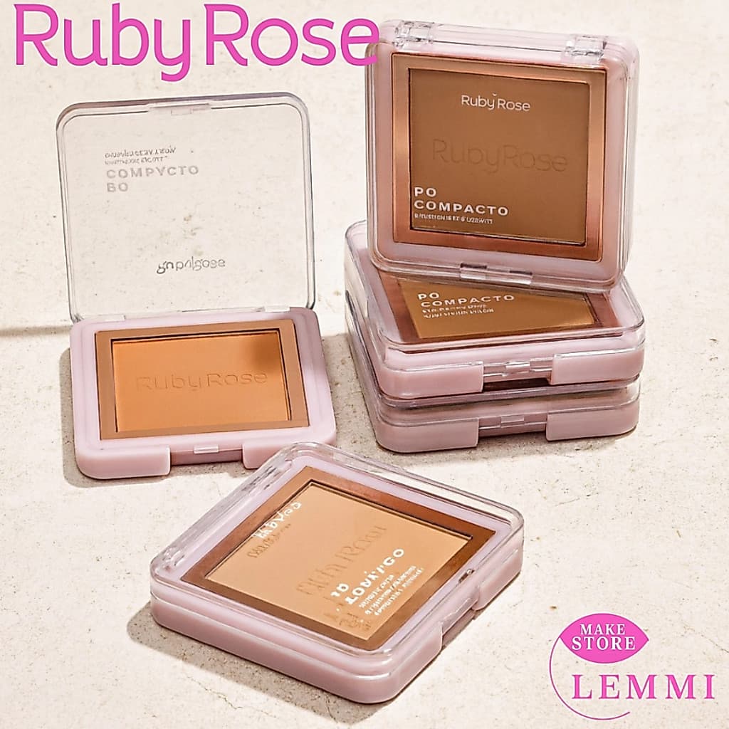 Pó Compacto Ruby Rose HB 858 G1 e G2