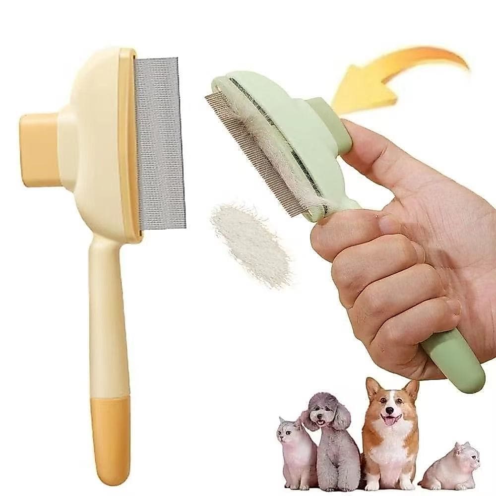 Rasqueadeira Pet Escova Removedora Tira Pelos Cachorros Gatos