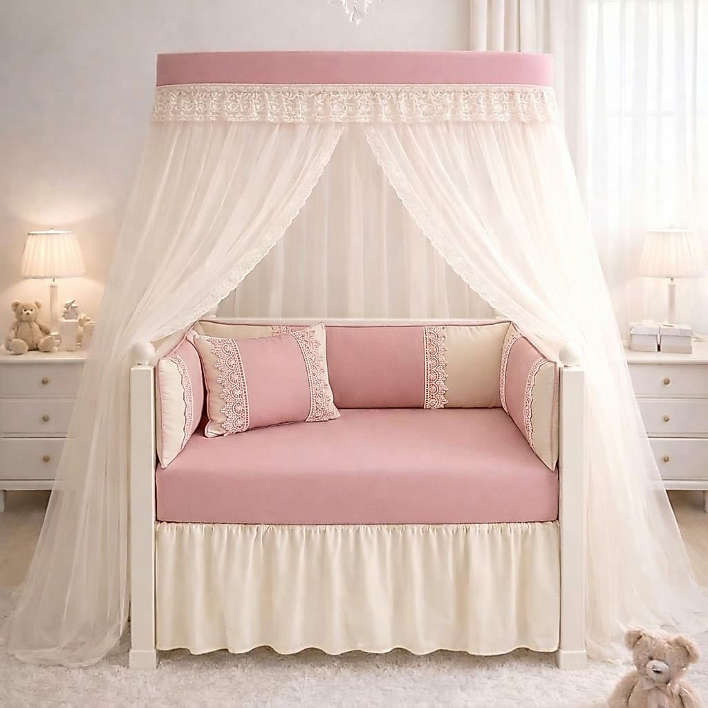 Kit Berço Americano 15 Peças  Baby Luxo Quarto de Bebê Decorado Grippir