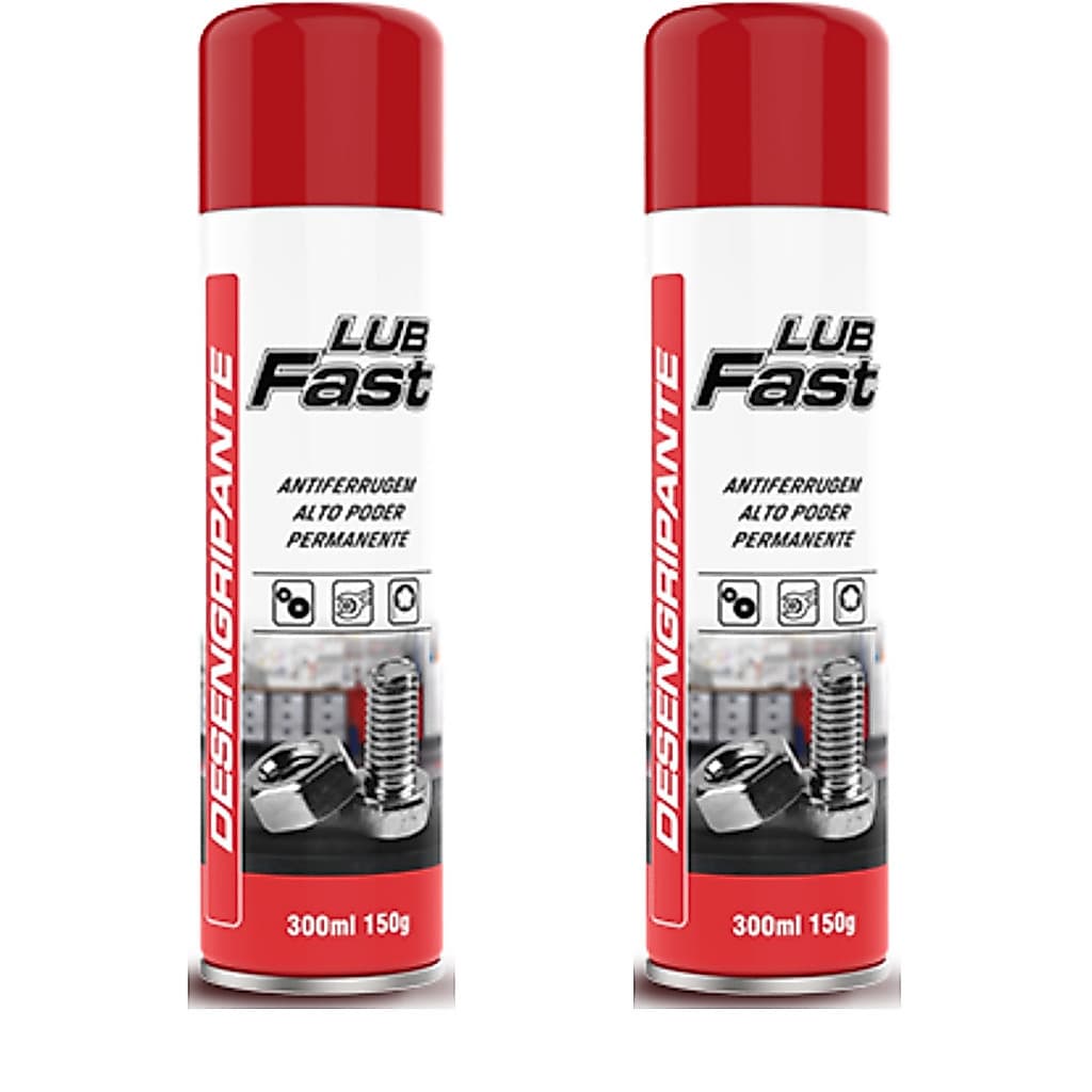 2 Óleo Spray Desengripante Antiferrugem LubFast 300ml Top