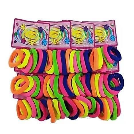 Kit 72 Elástico de Cabelo Feminino Xuxinha Rabicó Para Cabelo