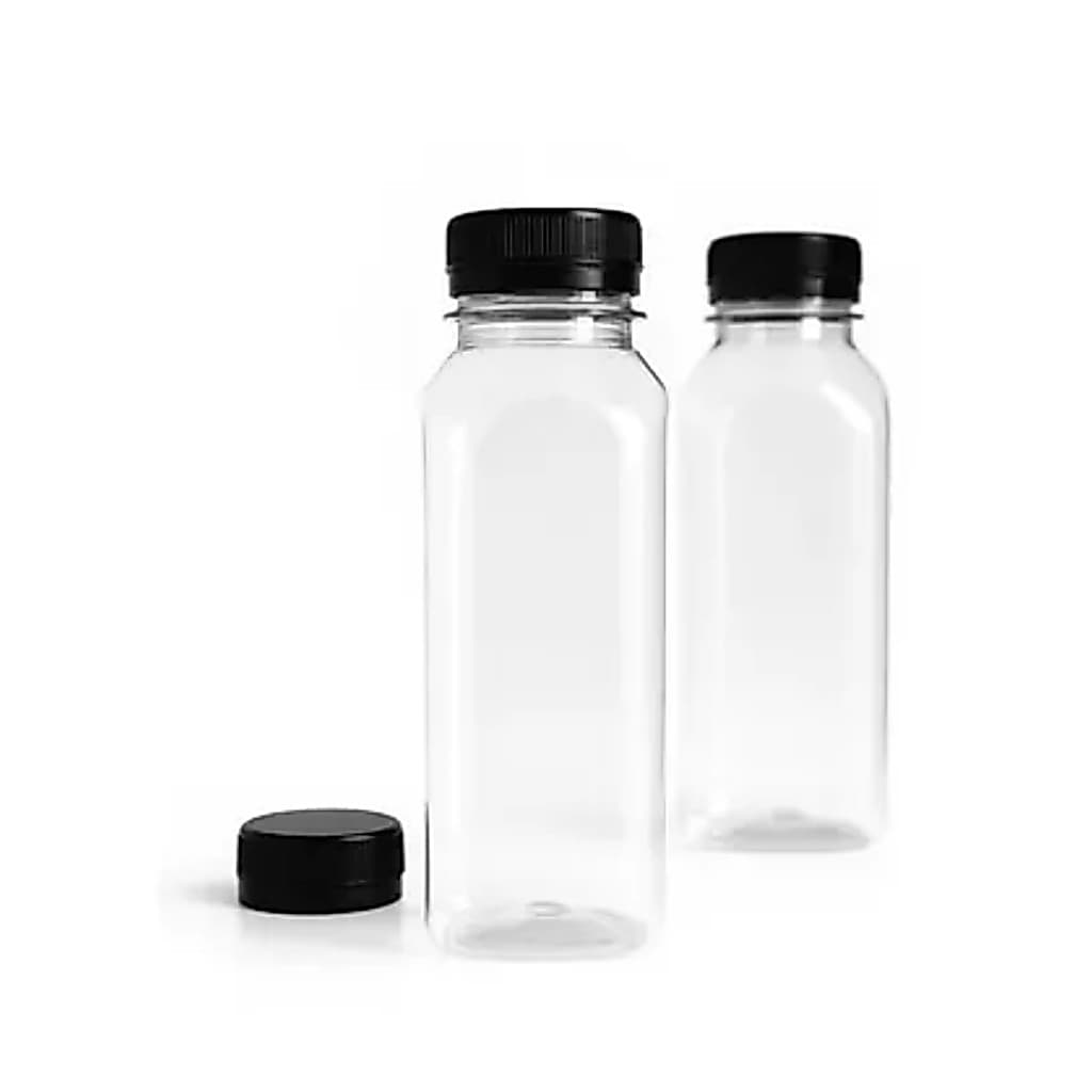 10 Garrafa Pet Plástica Tampa Com Lacre 500ml Descartável Transparente Suco Detox envio imediato