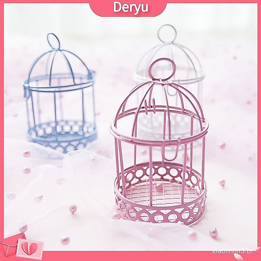 { deryu } Gaiola Decorativa De Pássaros Resistente Ao Desgaste Decoração De Jardim De Casamento Caixa De Velas Para Fest