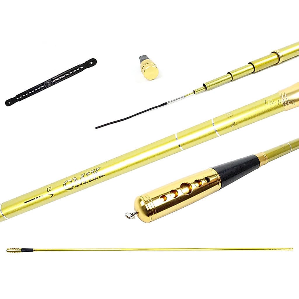 Vara Telescópica Cmik Limited 100% Carbono Gomo Longo (4,50m) 8-14lbs