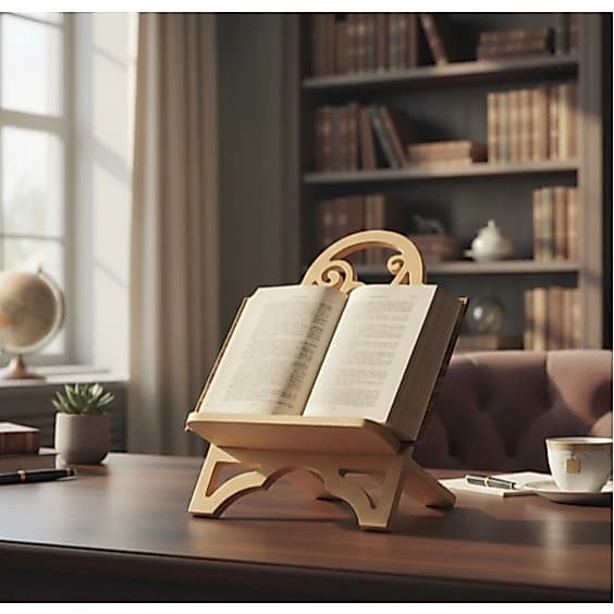 Porta Biblia E Livro Trabalhado Arabesco nossa senhora Em Mdf Cru