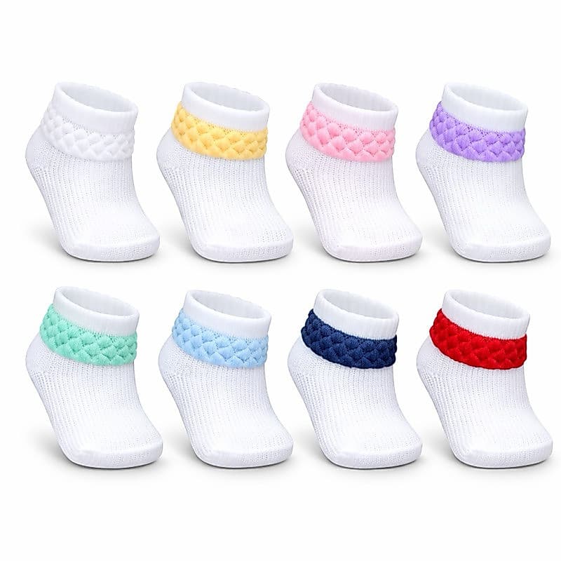 Kit Meia Bebê 0 A 6 Meses Emabe Algodão Antialérgica Infantil Masculino Feminino 1 2 3 6 Pares