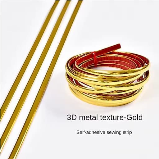 5m Fita Metalizada Adesivo Dourado Pvc Parede 12/15/20/25mm Posts em decoração