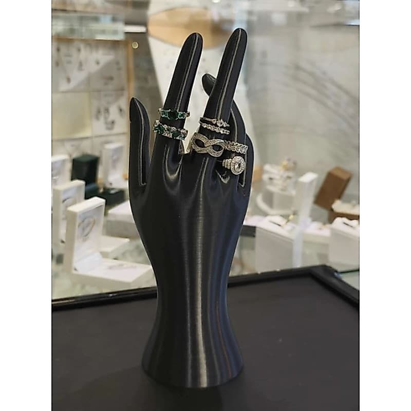 Suporte Expositor para Anéis estilo mão – Elegância para Sua Vitrine