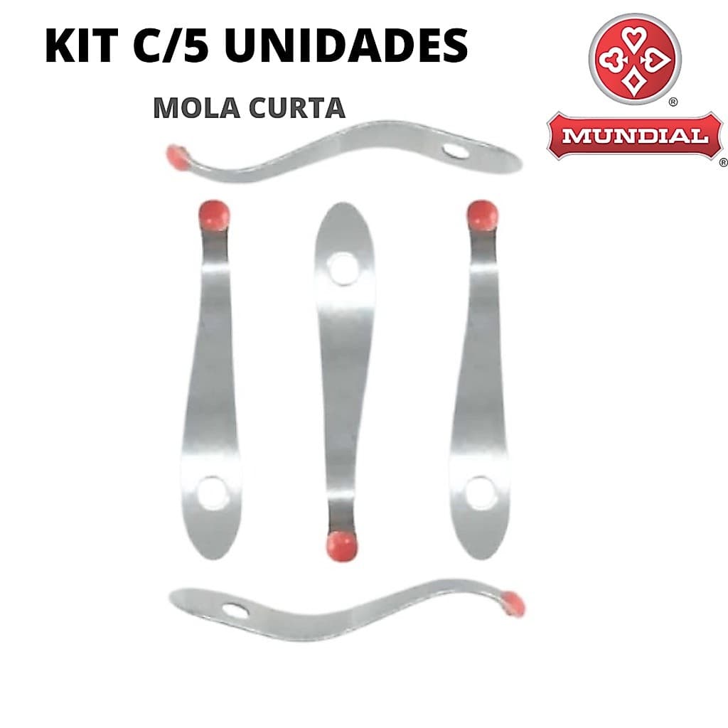 Kit C/5 Molas Curta Pequena Orig Mundial P/ Alicate 722/ 772/ 777/ 577