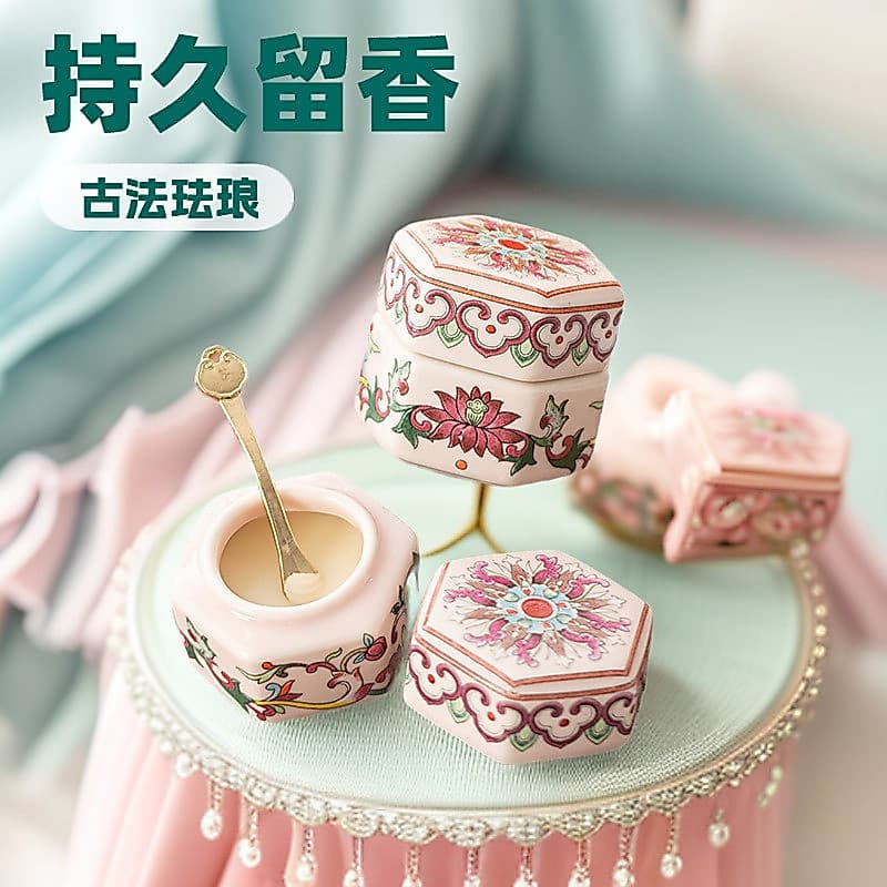 Nacional na moda clássico esmalte cor cerâmica antigo bálsamo senhoras fragrância de longa duração desodorante bálsamo p