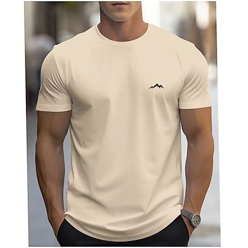 Camiseta Montanha em algodão fio 30.1 Basica Chique