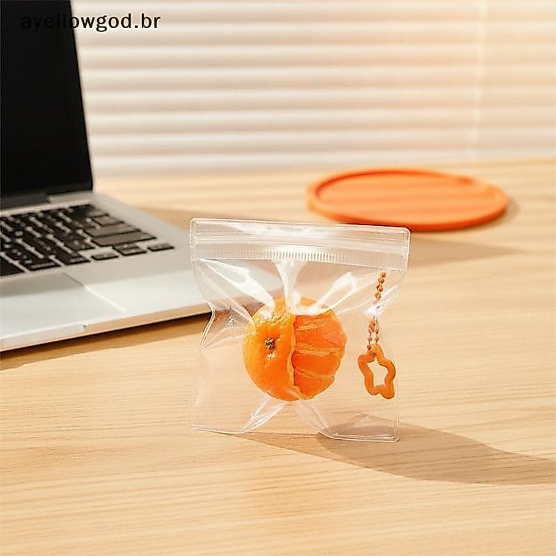 AYBR Peeled Orange Squeeze Pinch Chaveiro 1 Pcs Stress Reliever Fidget Toy Para Bolsa Pingente Favor De Festa .