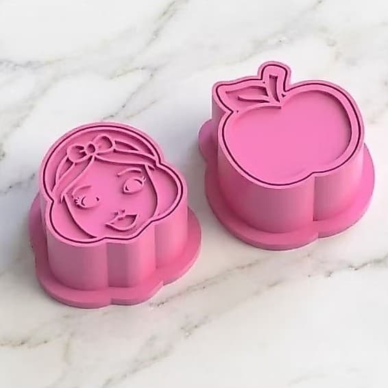 Ejetor e Modelador Para Modelar Massas, Doces e Brigadeiros | Ejetor Branca de Neve Maçã | Molde Para Doces de Festa
