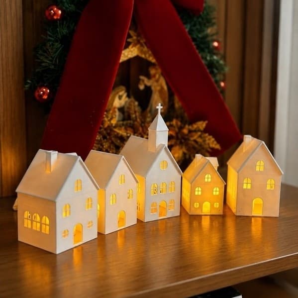 Luminária de Natal super charmoso e tendencioso. Decoração de Natal para sua casa ainda mais completa.