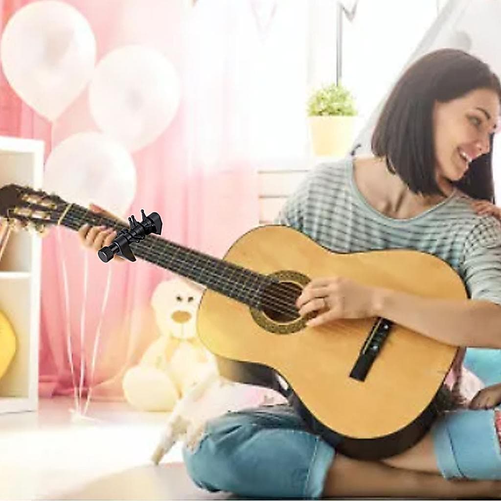 Afinação de guitarra capo elétrica de 6 cordas para passo preciso, operação simples com método exclusivo, prática