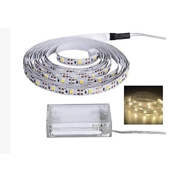 Fita De Led 120 LEDs pilha corda varal cordão mangueira pilha autocolante