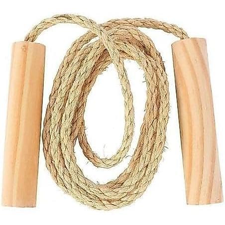 Corda Para Pular 1,80m de Sisal Atividade Esporte Fitness Exercício Visual Retrô