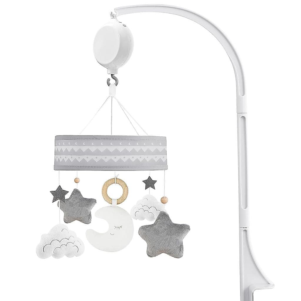 Lovvie & Joy Móbile para Berço, Móbile para Berço com 35 Canções de Ninar e Brinquedos de Pelúcia Pendurados para Bebês