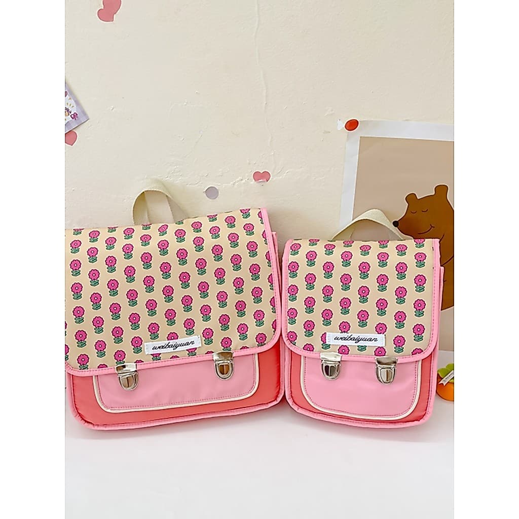 Mochila escolar para jardim de infância, meninas, estudantes do ensino fundamental, primeira série, leve, redução de car