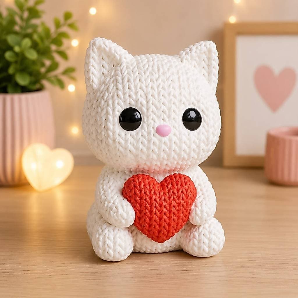 Gatinho 3D Amigurumi