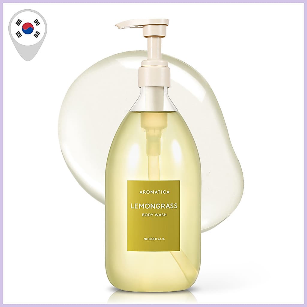 [AROMATICA] Sabonete Líquido Capim Limão 1L-Aroma Cítrico Refrescante , Hidratante Profundo E Limpeza Suave , Vegano