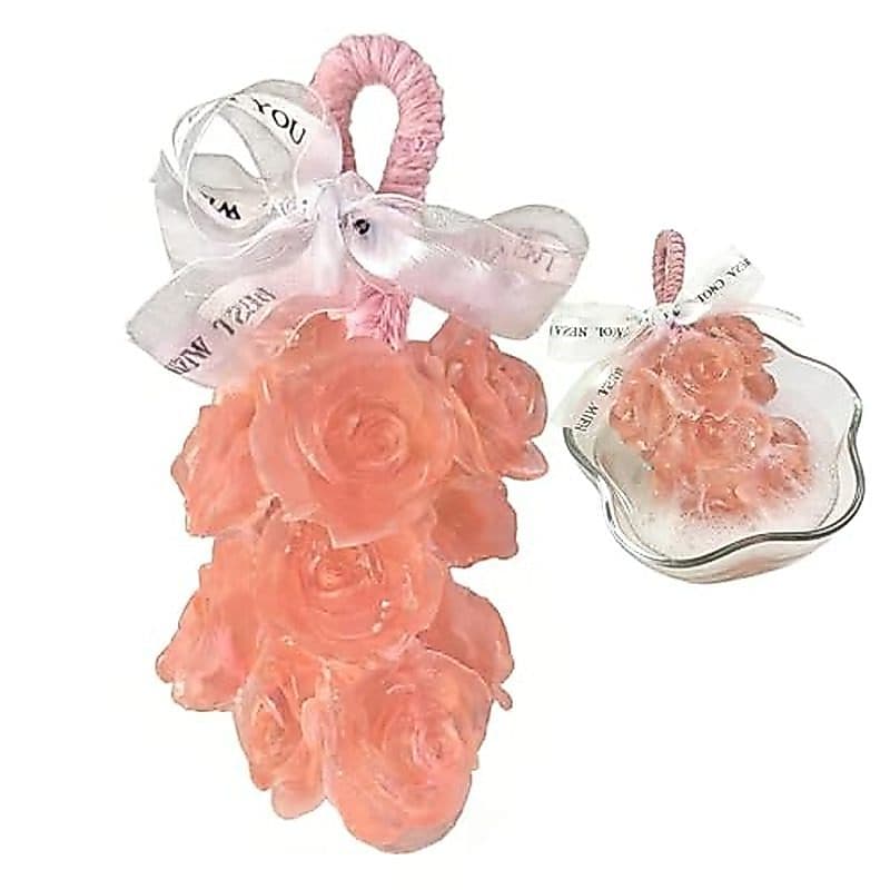 Sabonete Em Formato De Rosa Uma Corda-Sabonetes Decorativos Linda Caixa De Presente , De Flores Para Lavar As Mãos E Chu