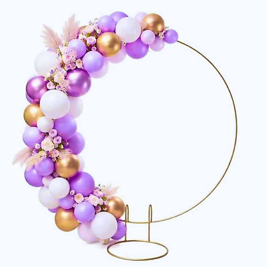 Suporte Para Balões Dourado Festa