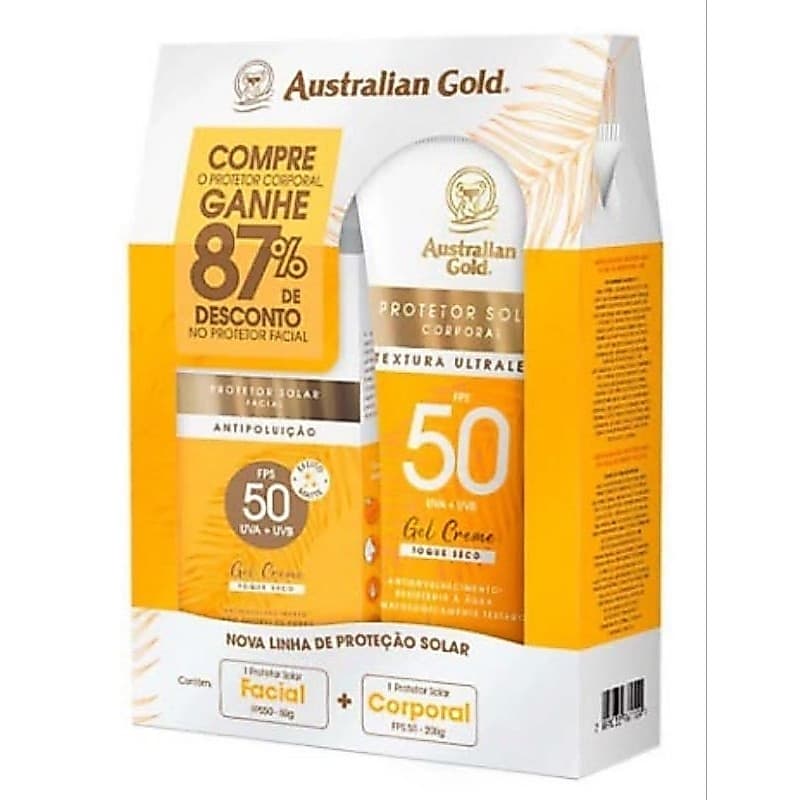 bronzeador e protetor solar australian gold