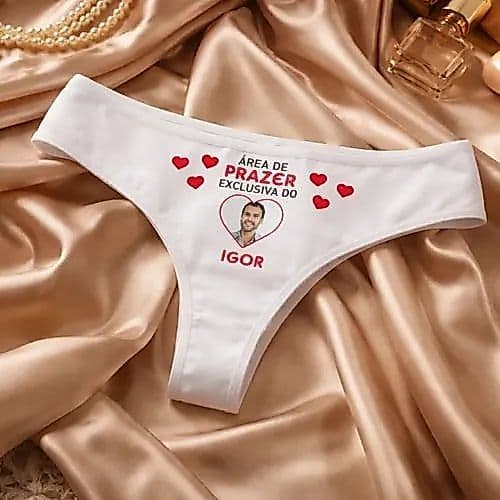 Calcinha Personalizada Para Dia Namorados