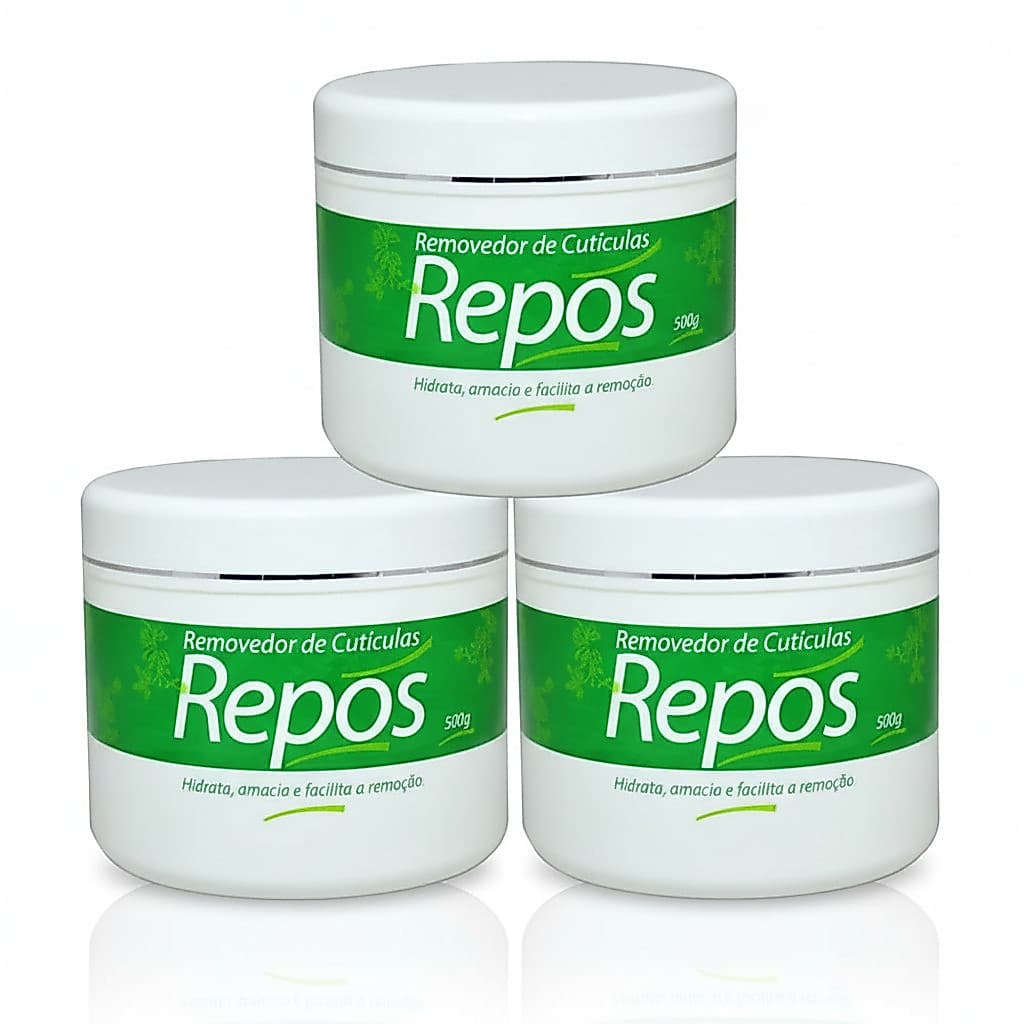 Removedor de Cutículas Repos Creme 500g – Amolecedor Profissional e Hidratante de Cutículas