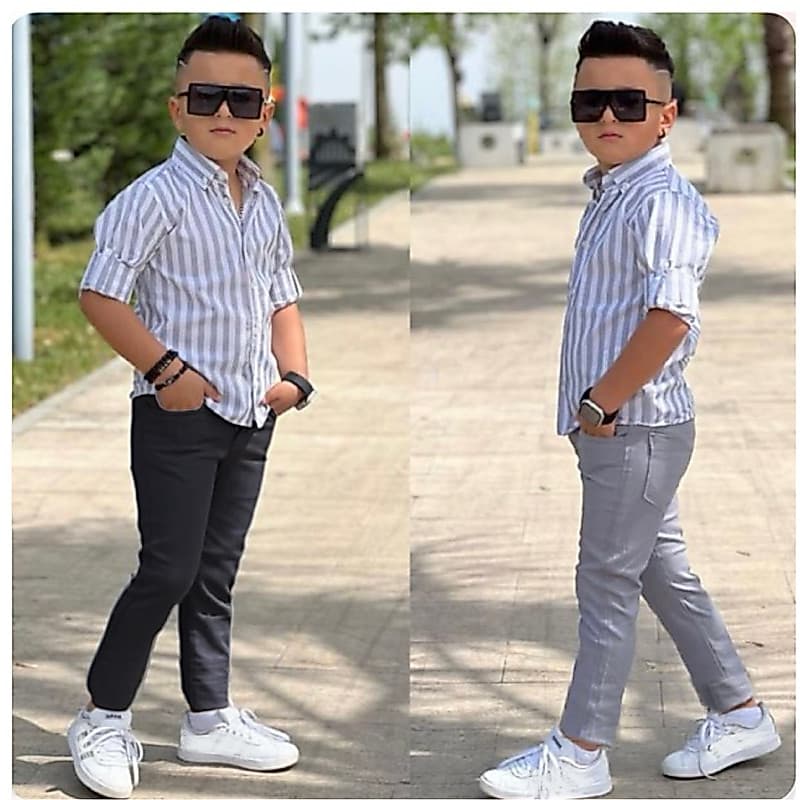 KIT 2 Calças INFANTIL Menino Slim Premium Brim Criança