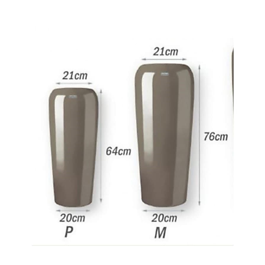 Vaso decoração para sala, casa e jardim Vaso alto e fino KIT 2 vasos em fibra de vidro LAZULI P e M