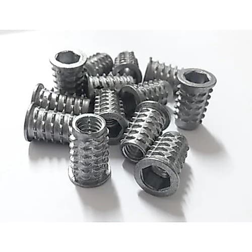 Kit 100 Bucha americana para móveis de madeira rosca 5/16 x 20mm