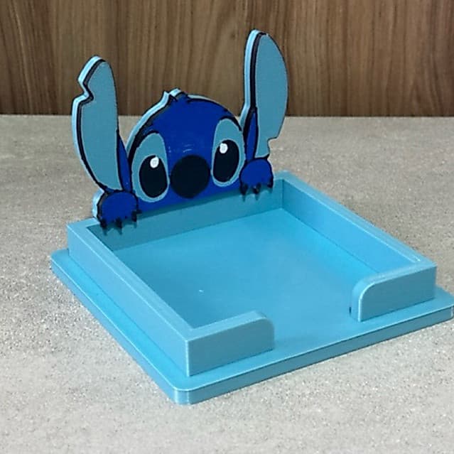 Porta Post-it Stitch + 4 moldes