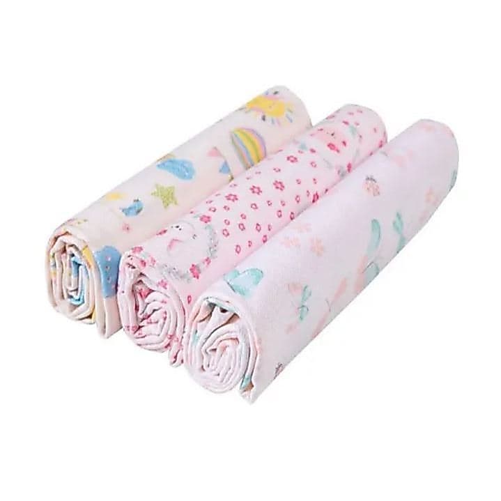 Kit Cueiro Flanelado 80cm X 50cm Karinho Rosa Papi