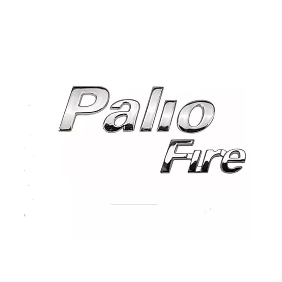 Kit Emblemas Letreiro Cromado Palio + Fire Total 2 Peças