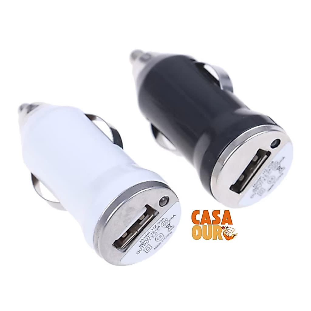 Carregador Para Celular Adaptador Automotivo de Carro 12V-24VDC