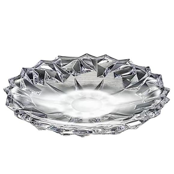 Fruteira De Vidro Centro De Mesa Transparente 33cm