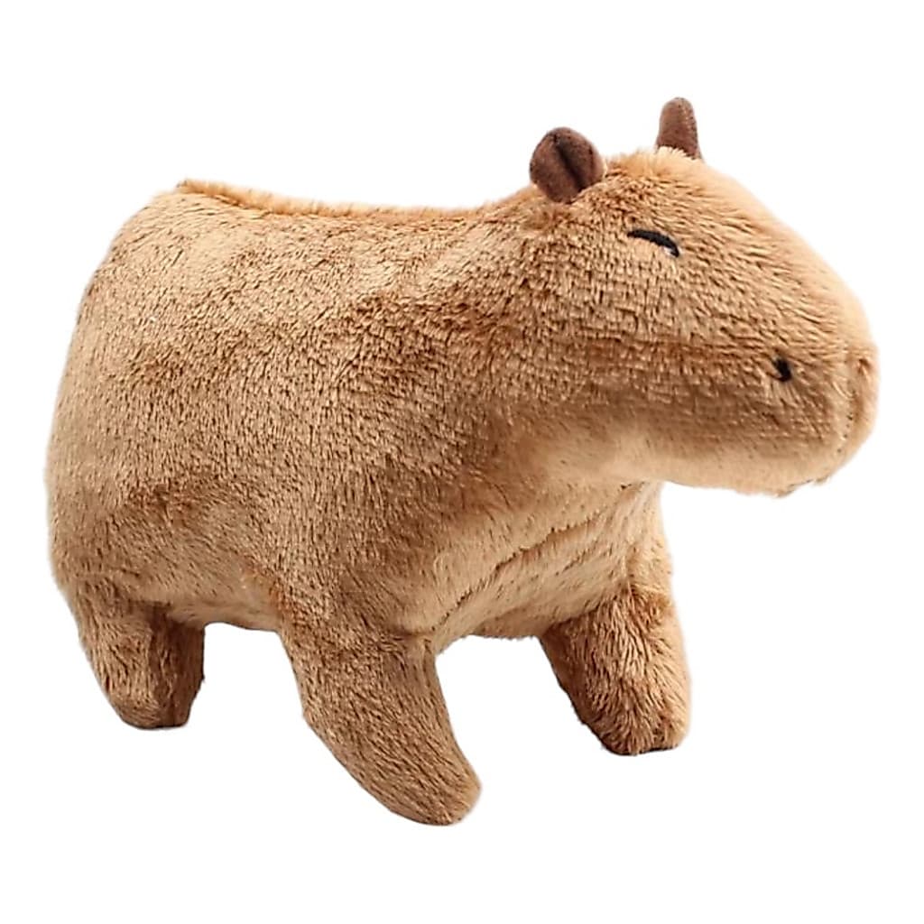 Capivara Filó de Pelúcia 30 cm Fofinha Marrom Antialérgica