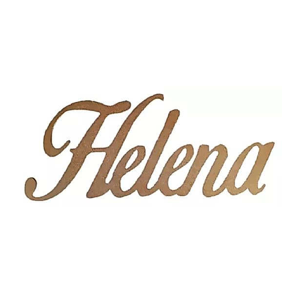 Nome Personalizado Mdf 3mm Cru Decoração 9x4cm
