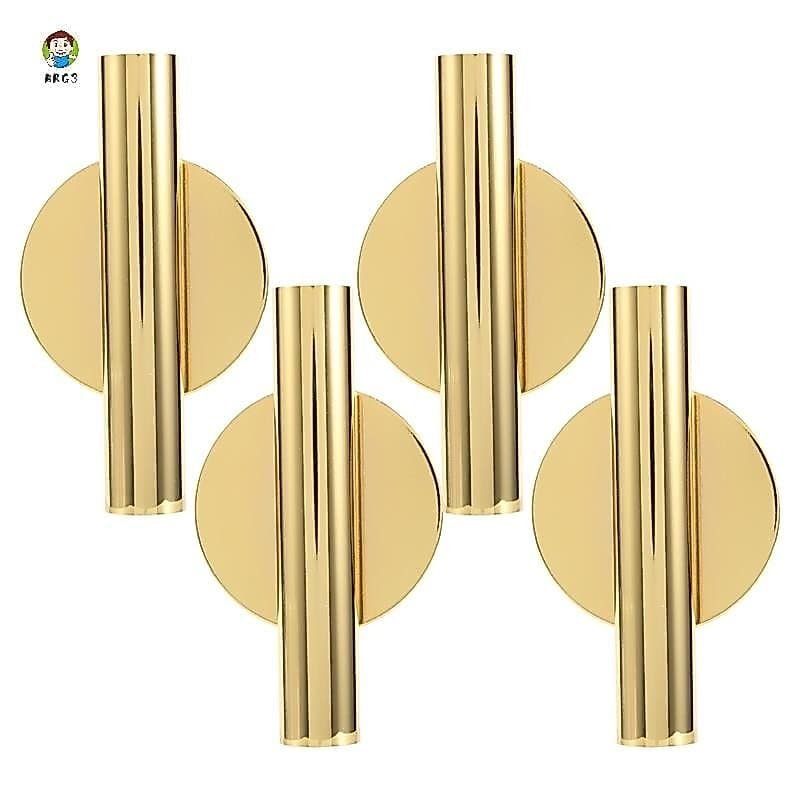 4Pcs Suporte Para Decoração De Vasos Metálicos De Parede Flores , Gold