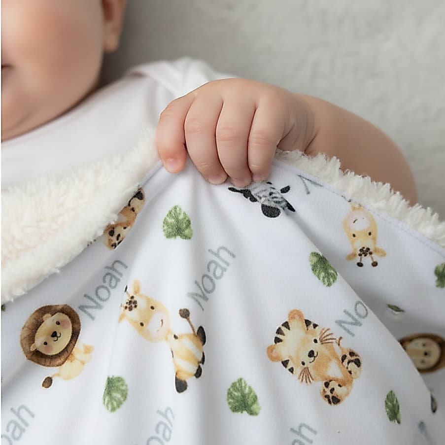 Naninha de Bebê Personalizada com Nome Paninho de Apego Naninha para Dormir Hipoalergênico Enxoval Recém Nascido