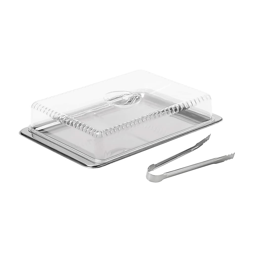 Kit Porta Frios Átina 19 x 28 x 7,2 cm 3 Peças - Aço Inoxidável Brinox - 1413/100
