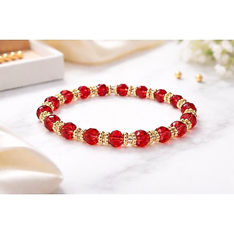 Pulseira em Cristal, Guia de Pombagira e Exu | Umbanda e Candomblé | Pombogira, pulseira de Pombagira, orixá | CRUZADA
