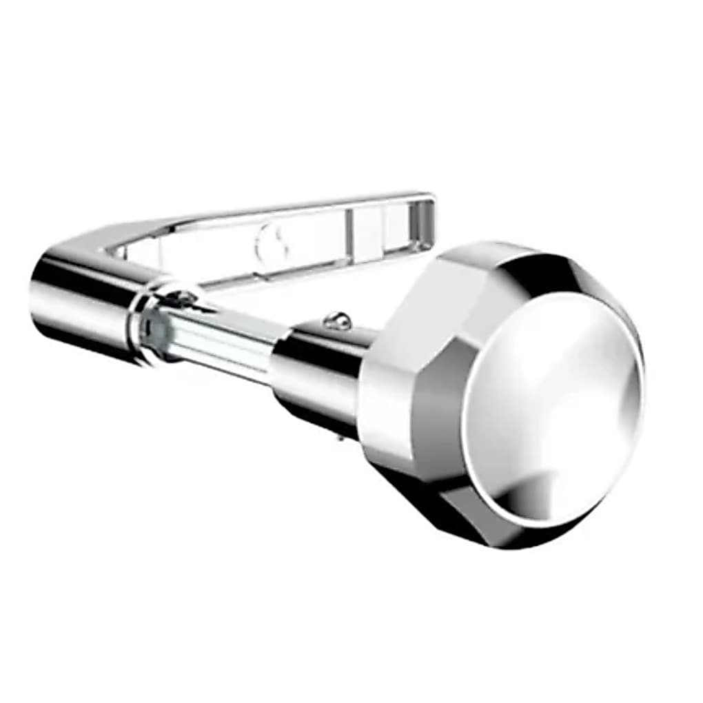 Fechadura Externa Porta Ferro Maçaneta 03/02 Cromada Inox