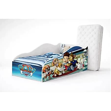Cama Infantil Carro Com Colchão Incluso e Grade Proteção Caminha Cercado Menino Quarto Temático Mini Cama Divertido