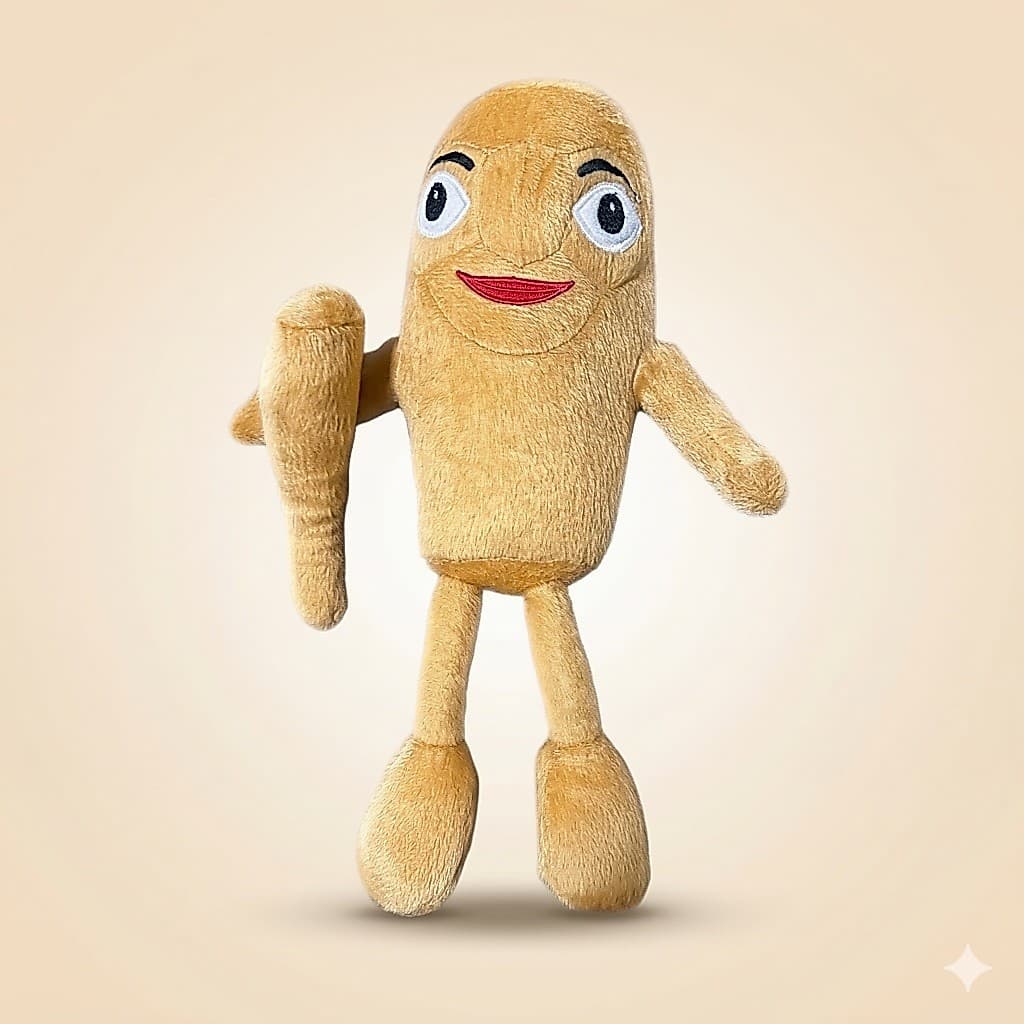 Boneco de Pelúcia Engraçado Brainrot Decoração Presente Fofo