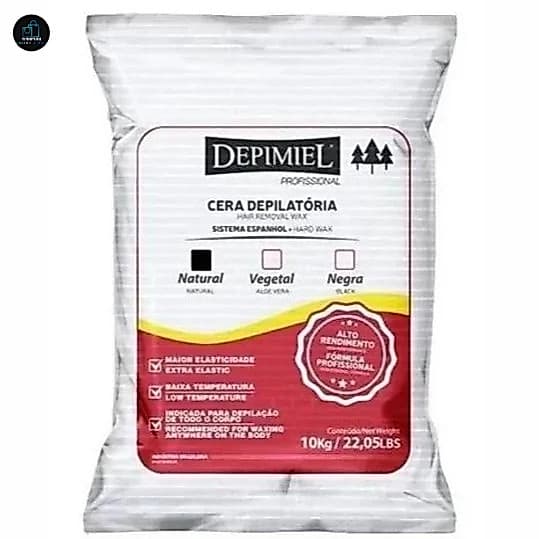 Cera Depilatória Natural Sistema Espanhol 10kg - Depimiel